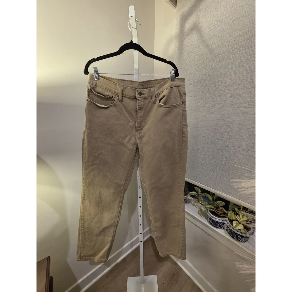 Levi's 541 Men's Jeans 36/30 Camel Brown 5 Pocket Zipper Fly